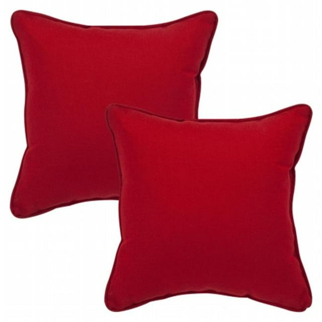 Pillow Perfect Inc. 355979 Pompeii Red 18.5-Inch Throw Pillow (Set of 2)
