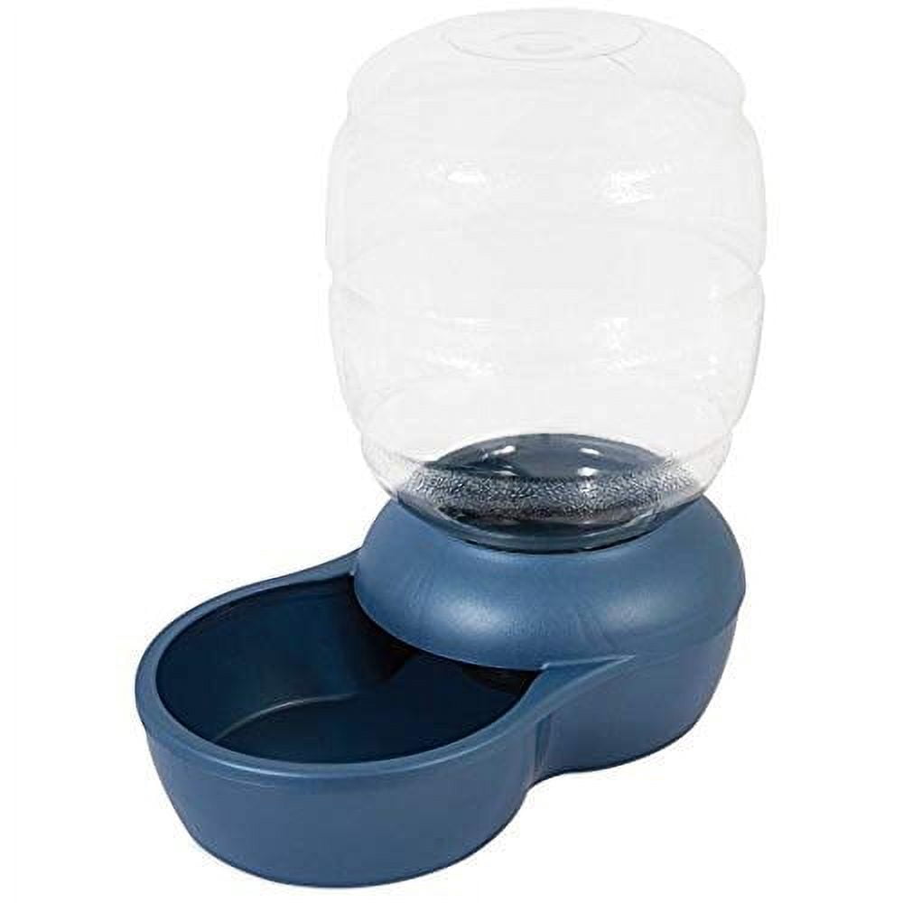 Petmate Replendish Gravity Pet Waterer with Microban for Cats and Dogs, Blue, 2.5 Gallons