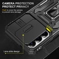 thumbnail image 5 of Hoibon Phone Case for Samsung Galaxy S26 Plus Case,[Slide Camera Cover][Kickstand] [Military Grade Protection] Shockproof Rugged Case for Samsung Galaxy S26 Plus - Black, 5 of 7
