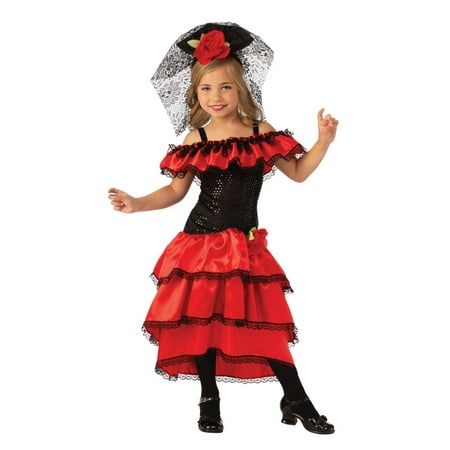 Halloween Spanish Dancer Child Costume