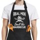 thumbnail image 1 of Delantal Sandjest para hombre, divertido, para asar barbacoas, bolsillos de cocina, 1 of 8