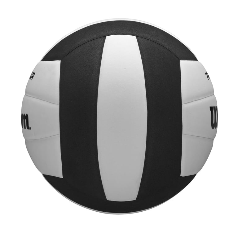 6 pack) Wilson Pro Tour Indoor Volleyball - Black/White, Official