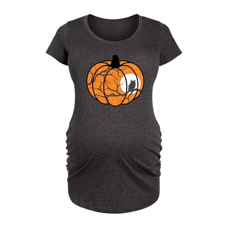 

Bloom Maternity - Spooky Scene Pumpkin - Maternity Scoop Neck T-Shirt