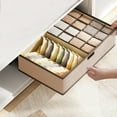 thumbnail image 5 of Yonrjhukm Sock Organizer Storage Case with Lid, Fabric Drawer Divider for Socks, Underwear, Ties, Scarves, Foldable Closet Storage Box, Neat Home Organization Solution, 5 of 7