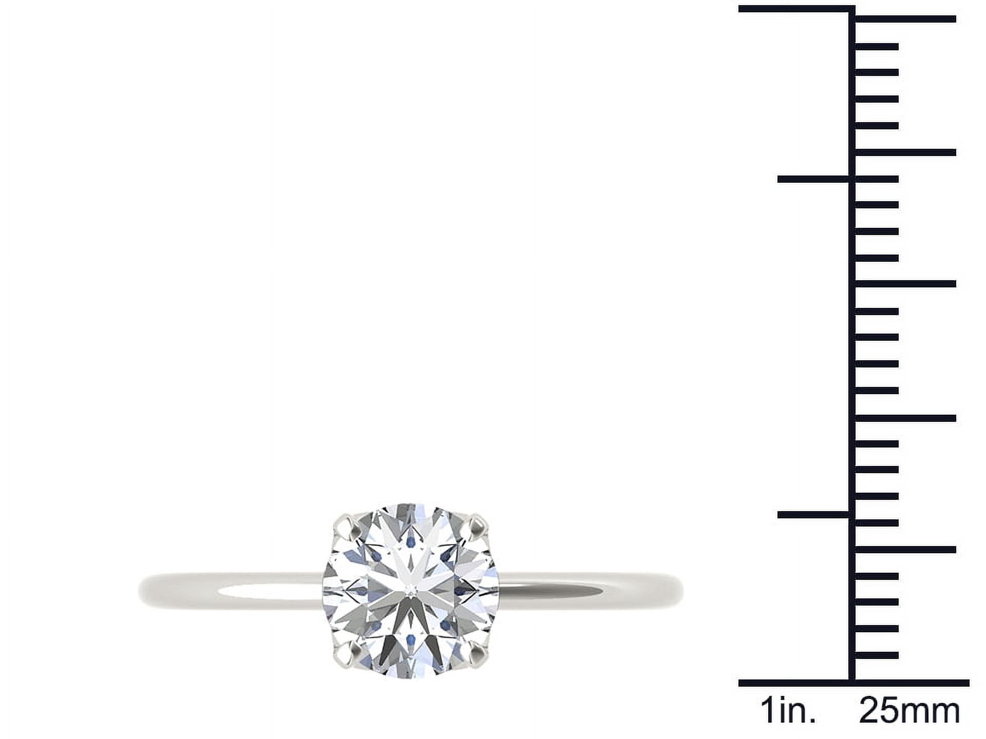 1 Carat T.W. Diamond Solitaire 14kt White Gold Engagement Ring