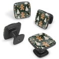 thumbnail image 2 of 4 Pcs Cabinet Handle Drawer Pulls Christmas Gingerbread Man Knobs with Screws Square Furniture Office Cabinet Knob Decoration, 2 of 7