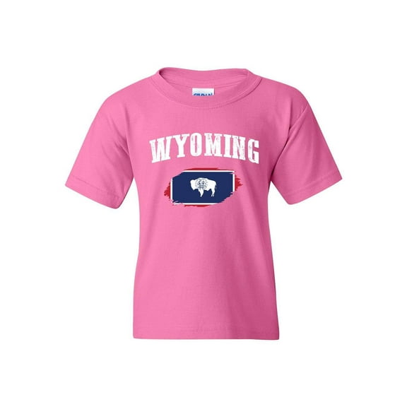 IWPF - Big Girls T-Shirts and Tank Tops - Wyoming Flag