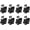 8, variant on Black E26/ E27 Light Sockets, Retro Edison Lamp Holder with E26 Medium Screw, 200℃ Heat Resistant Standard Screw-in Lamp Socket for Vintage Edison Bulbs Pendant Lamp (16PACK)
