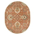 thumbnail image 2 of Surya Caesar CAE-1112 117 x 117" Round Wool Rug in Orange/Terracotta/Olive, 2 of 4