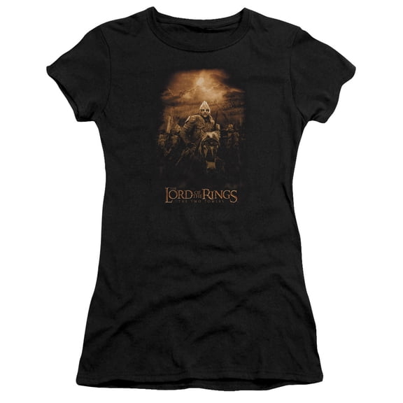 Lord of the Rings Riders Of Rohan S/S Junior Women's T-Shirt Sheer Black