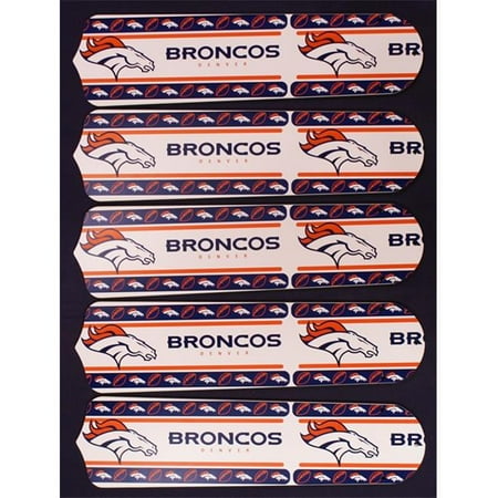 Ceiling Fan Designers 52SET-NFL-DEN NFL Denver Broncos Football 52 In. Ceiling Fan Blades Only