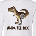 thumbnail image 4 of Inktastic Limb Loss Awareness Amputee Rex with Prosthetic Leg Long Sleeve Youth T-Shirt, 4 of 5
