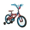 Huffy 16-Inch Marvel Spider-Man Bike with Training Wheels for Ages 4 to 6, Red
