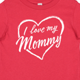 thumbnail image 4 of Inktastic I Love My Mommy in White Chalk Heart Boys or Girls Baby T-Shirt, 4 of 5