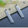 thumbnail image 4 of U8MO 30~100pc Retro Ruler Scaleplate Alloy Charms Pendant Jewelry Making DIY 24*5mm-100pcs, 4 of 9