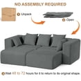 thumbnail image 7 of ROOMARK 117.2" L Shaped Sofa Modular, Corduroy Cloud Couches with Deep Seats &High-Back, Upholstered Couches for Living Room Bedroom with Chaise, No Assembly Required, 7 of 7