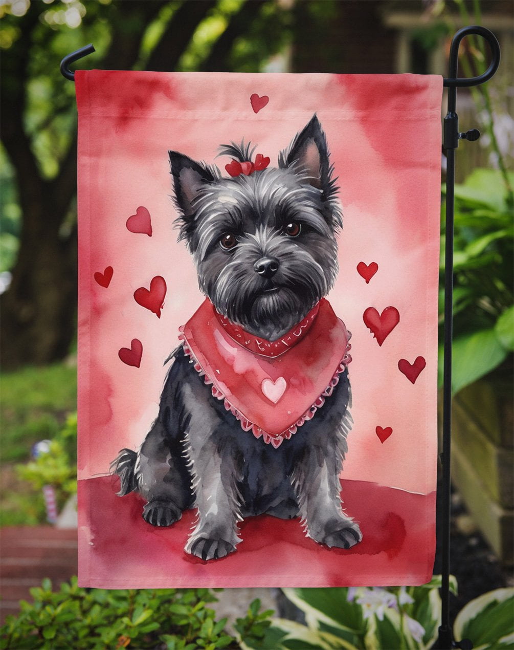 Cairn Terrier My Valentine Garden Flag 11.25 in x 15.5 in