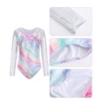 thumbnail image 3 of Girl's Gymnastic Leotards with Dance Shorts Hair Scrunchie Sparkly Ballet Unitards Biketards Tumbling Activewear Outfit Set Long Sleeve Active Dancewear, 3 of 6