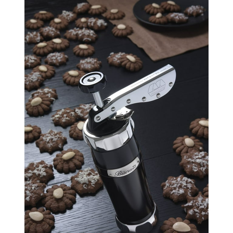 Marcato Atlas Biscuit Maker Cookie Press, Made in Italy, Includes 20 Disc  Shapes