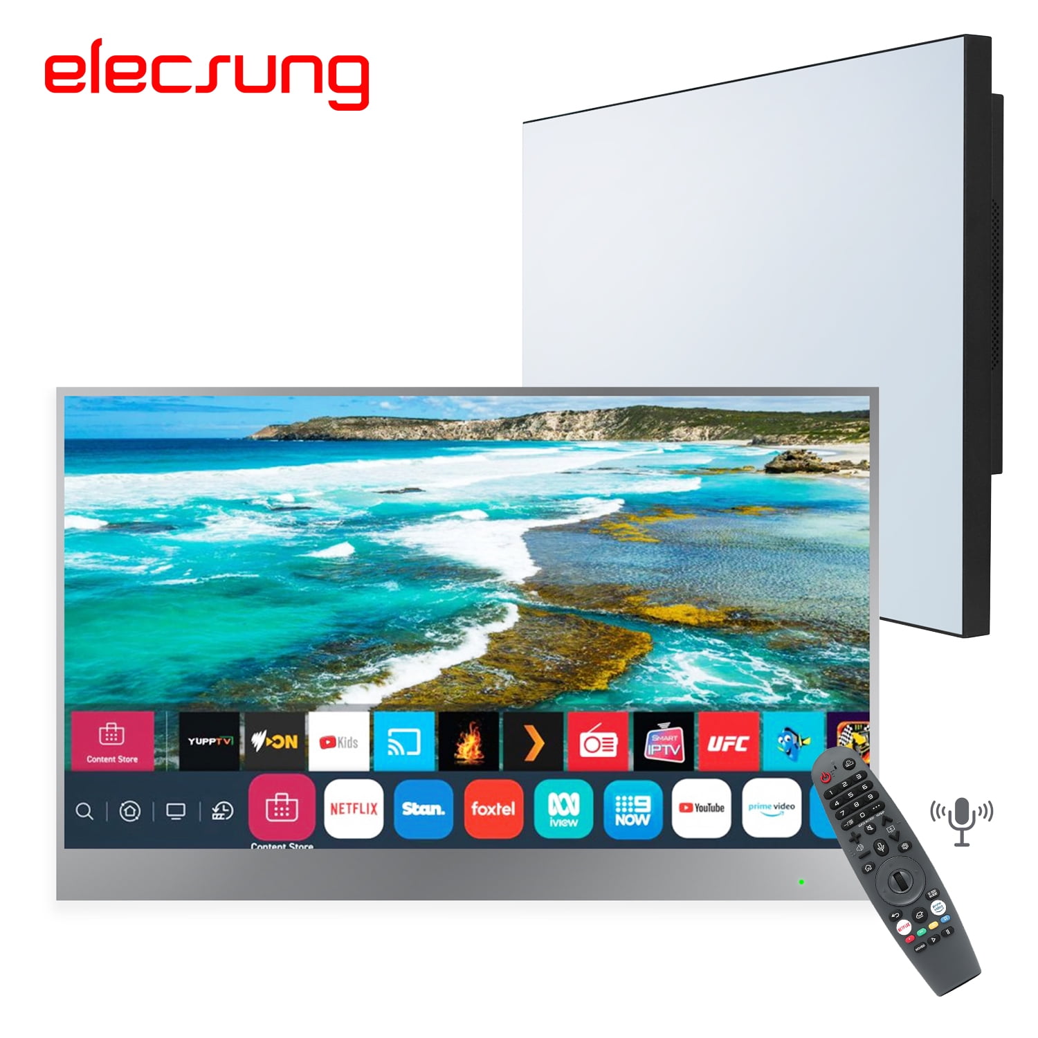 Elecsung 22" inch Magic Mirror Smart TV for Bathroom Waterproof Wifi