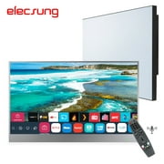 Elecsung 22 "pouces Magic Mirror Smart TV pour Salle de Bains Étanche Wifi ATSC WebOS Intégré Alexa Netflix Capacité