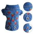 thumbnail image 3 of Turndown Collar Pet Dog Vest Dress-Up Denim T-shirt Outfit for Spring – Skin-Friendly Fashion, 3 of 8