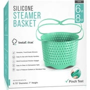 Silicone Steamer Basket Compatible With Instant Pot, Ninja Foodi Pressure Cookers 5-Qt 6-Qt 8-Qt - Silicon Steam Strainer Insert Accessories For Steaming Food, Vegetable