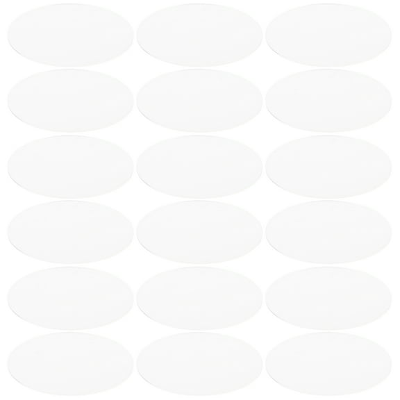 LEORX 30Pcs Transparent Acrylic Round Blanks Durable Discs for Holiday and Cake Toppers