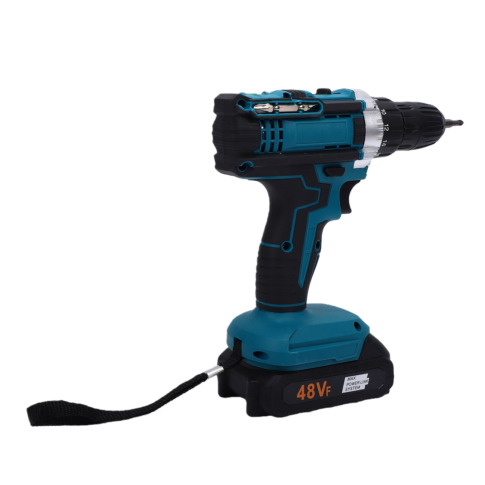 Battery Powered Drill Cordless Drill, 2-Speed Electric Power Drill Set with 2 Batteries and Charger, LED Light, Drill Driver Bits