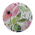 thumbnail image 4 of WYYP Flowers Leaves Berries Round Tablecloth 100% Polyester Waterproof Resistant Fabric White, 4 of 8