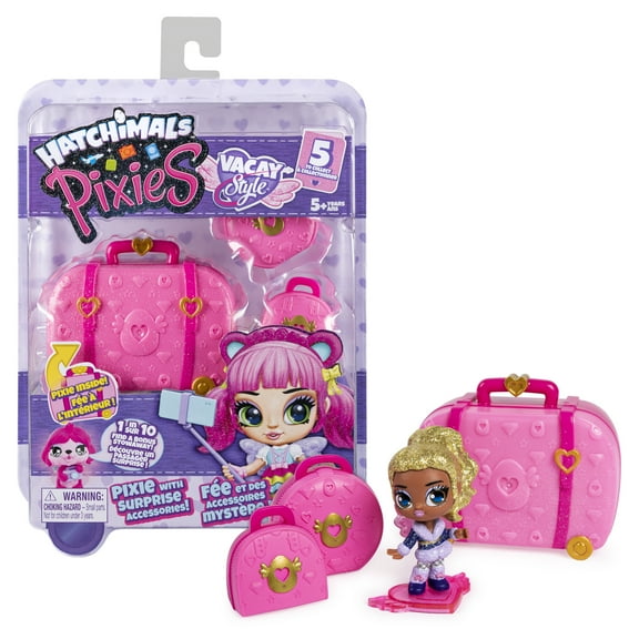 Hatchimals Pixies, Vacay Style 2.5-inch Surprise Collectible Doll and Accessories (Styles May Vary)
