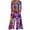 ❧304-Purple, variant on Xuyuer Womens Summer Casual Allover Print Short Sleeve V Neck Long Leg Jumpsuit with Back Zipper Side Pockets Loose Fit for Daily Commute Office Shopping Weekend Gatherings Date Night