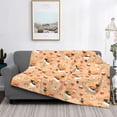 thumbnail image 2 of Yiaed Funny Sushi Print Blanket Throw Blanket Soft Cozy Flannel Blanket for Home Bed Sofa Couch Chair-80"x60", 2 of 6