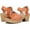 Coral/Gold, variant on Dr. Scholl's Shoes Womens First Of All Faux Leather Ankle Strap Heels