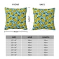 thumbnail image 2 of Pofeuu Lemon Print Double-sided plush pillowcase Square Throw Pillow Covers Pillows Cover for Living Room Bedroom Sofa Couch Cushion Cover（No pillow core）-18"x18", 2 of 7
