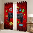 thumbnail image 3 of Homewish Cartoon Game Console Black Out Curtains, Eat Sleep Game Curtains Pack of 2 (42x63 Each), Teens Kids Boys Girls Bedroom Curtains, Curtains and Drapes Home Decor, 3 of 7