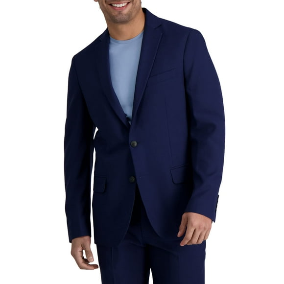 Haggar Men's Smart Wash Repreve Slim Fit Suit Seprate Jacket, Midnight, 40 R
