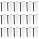 thumbnail image 1 of 100 juegos de tornillos de expansión de acero inoxidable con anclajes de plástico blancos Kit de tornillos y anclajes de pared resistentes para paneles de yeso y hormigón, 1 of 8