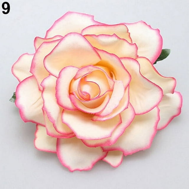 Femmes Doux Grande Fleur de Rose Fleur Mariage Mariée Cheveux Clip Épingle Broche Broche Broche