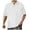 White, variant on HOWPAY Men's Polo Shirts Short Sleeve Summer Casual Loose Fit Solid Color Button Tops Breathable Athletic Work Collared Golf Shirts Army Green L