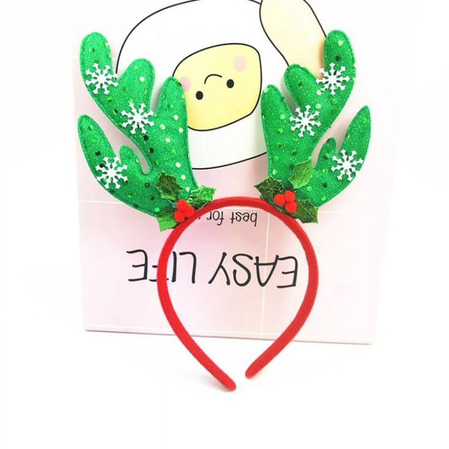 Diademas de aro para el pelo de muñeco de nieve, asta de Reno, diadema elástica navideña, accesorio para foto, regalo de Navidad, accesorios de bandas para el cabello