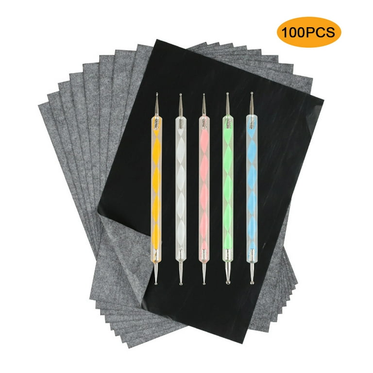 Carbon Paper, Black Graphite Transfer Tracing Paper for Wood, Paper, Canvas  and Other Art Surfaces- 100 Sheets