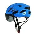 thumbnail image 1 of Casco de bicicleta para adultos, portátil, para deportes al aire libre, equipo de ciclismo para hombres y mujeres. Azul, 1 of 8