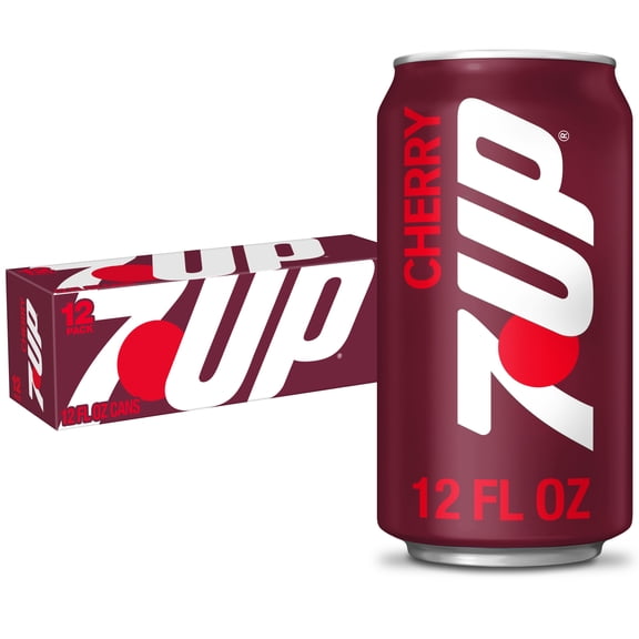 7UP Caffeine Free Cherry Soda Pop, 12 fl oz, 12 Pack Cans