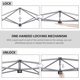 thumbnail image 5 of Songqin 10x10 1-Person Setup Pop Up Canopy Tent, Instant Portable Commercial Canopy Tent, Outdoor Gazebo with 1-Button Push, Wheeled Bag & 4 Sandbags for Home, Party & Outdoor Activities, White, 5 of 18