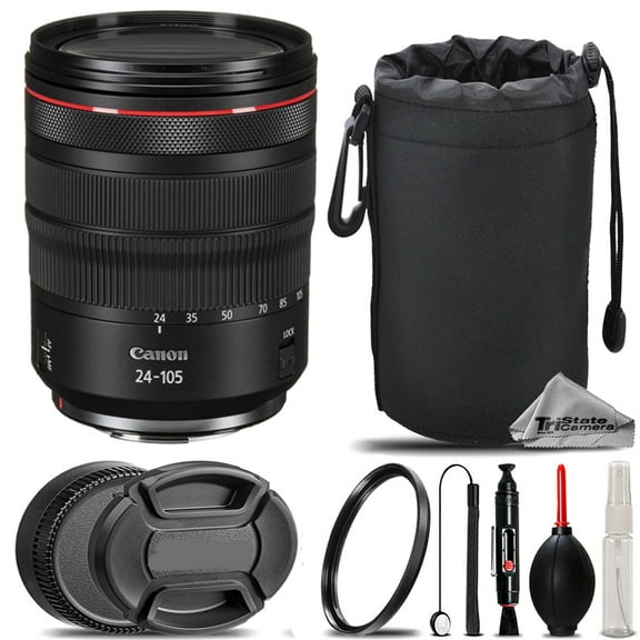 Canon RF 24-105mm f/4 L IS USM Lens   UV Filter    Hood   Lens Pouch- Basic Kit