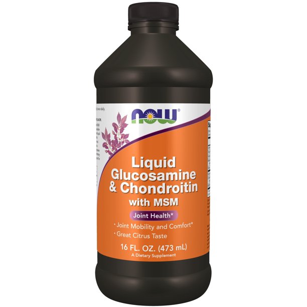 NOW Supplements, Glucosamine & Chondroitin with MSM, Liquid, Joint