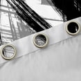 thumbnail image 4 of Erosebridal Modern Stripe Black Out Curtains,White Black Abstract Art Curtains Pack of 2 (42x63 Each) For Men Women, 4 of 7