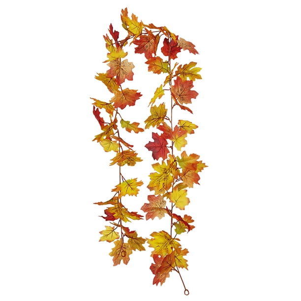 Bearachild Guirnalda de hojas de arce de otoño Artificial de 180cm, planta colgante, decoración de fiesta para el hogar Decoración No.09 Bearachild HA001259-09