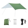 thumbnail image 2 of guohui Bâche de Tente Imperméable Drap de Sol Tapis Abri Multifonction Robuste pour Extérieur Vert, 2 of 8
